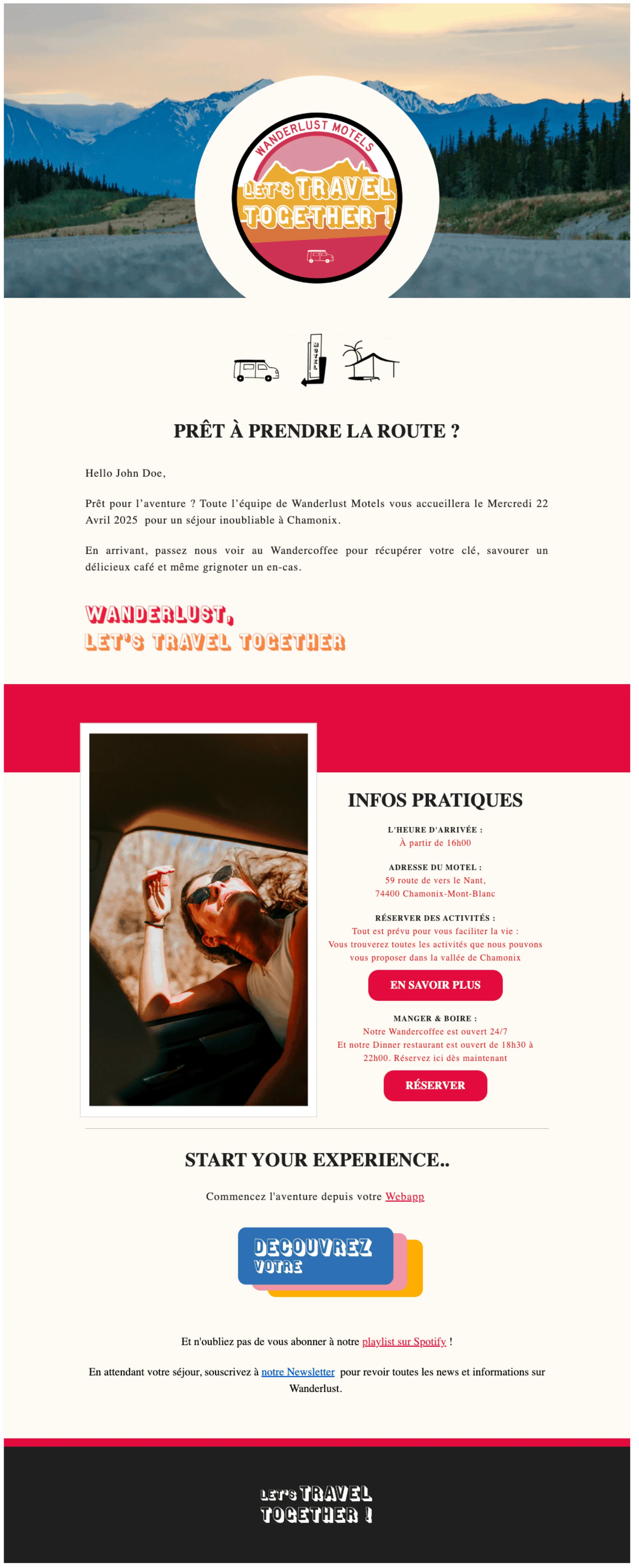 Bowo • Email de bienvenue hotel